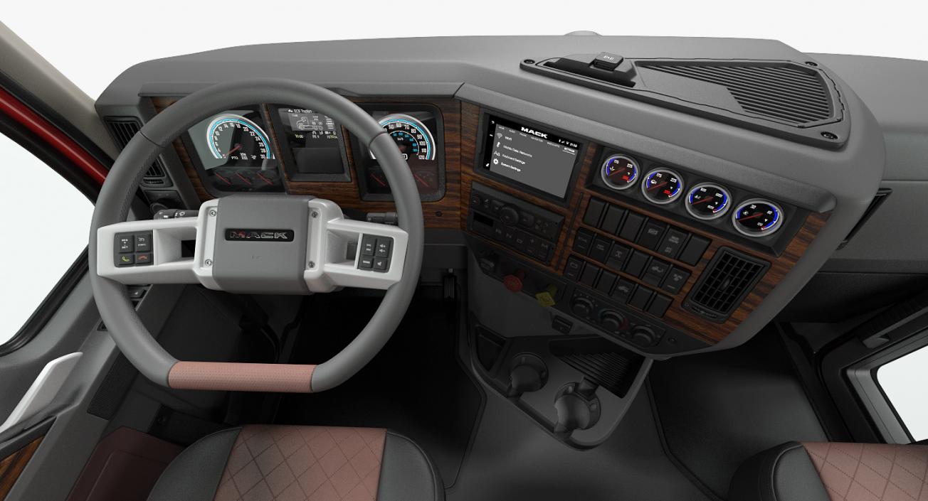 3D Mack Truck Cabin