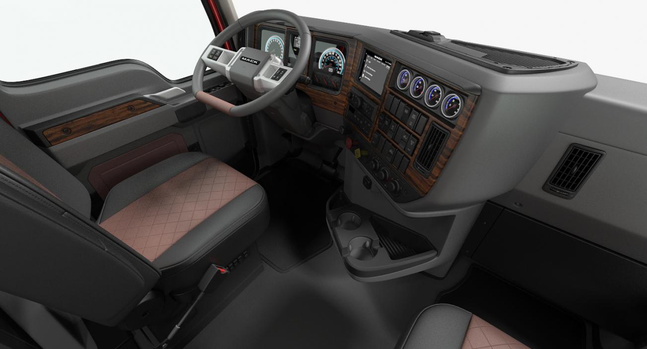 3D Mack Truck Cabin