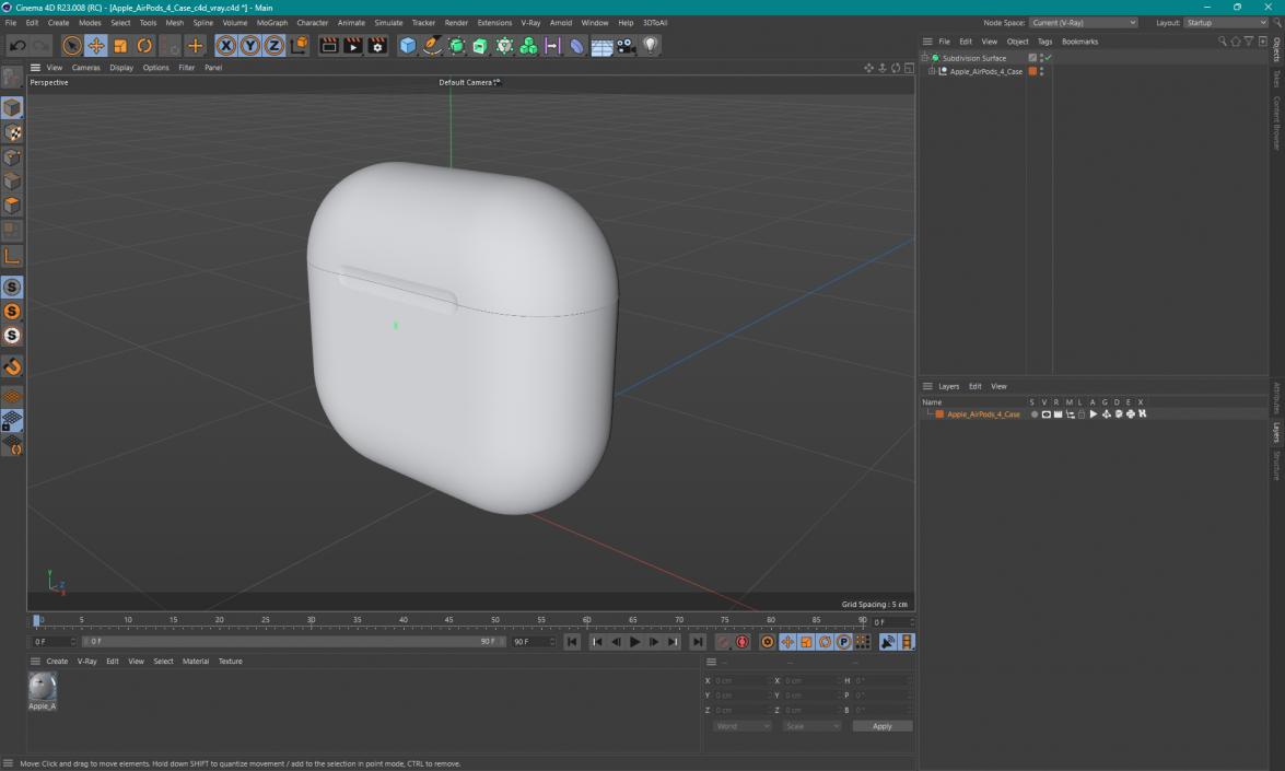 3D model Apple AirPods 4 Case