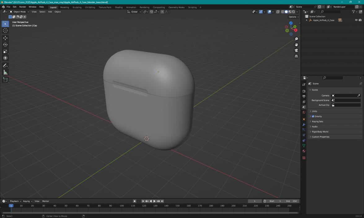 3D model Apple AirPods 4 Case