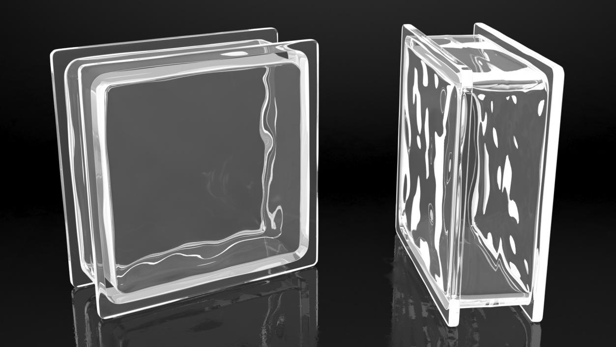 3D model Glass Blocks Collection 3