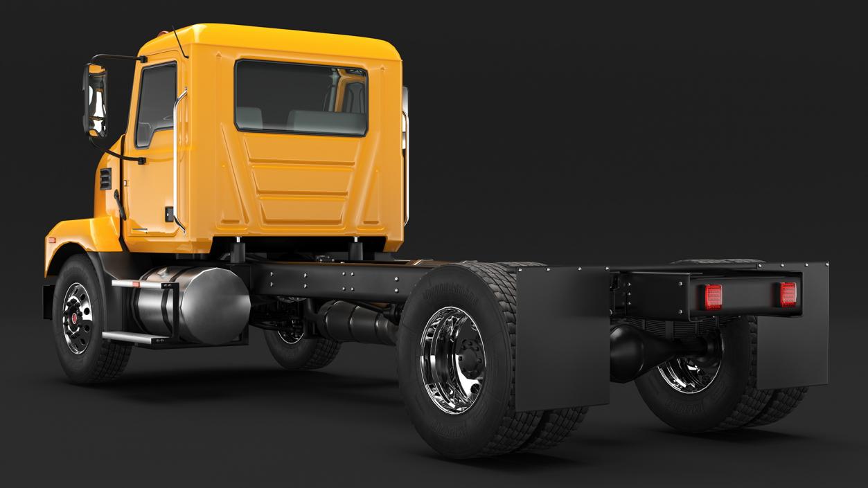 3D Medium-Duty Truck Rigged for Maya model