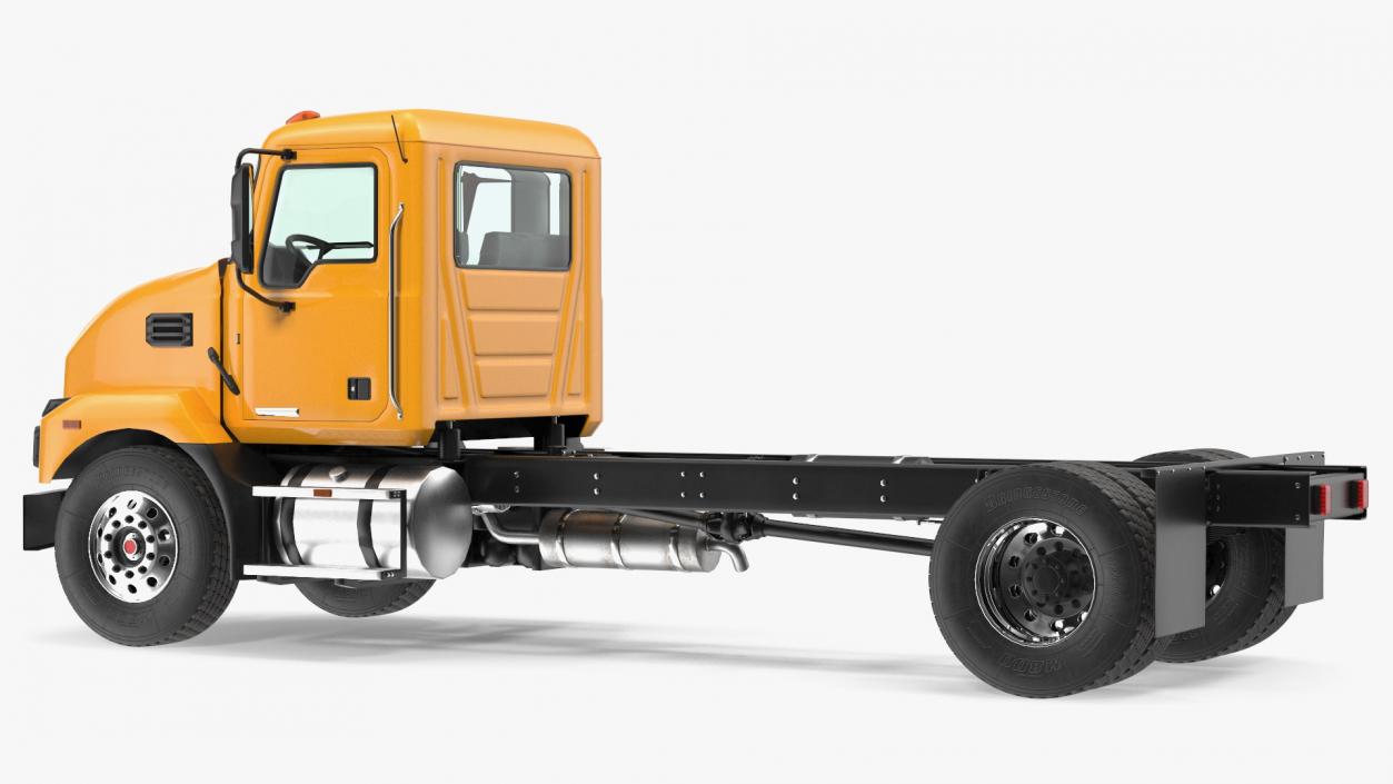 3D Medium-Duty Truck Rigged for Maya model