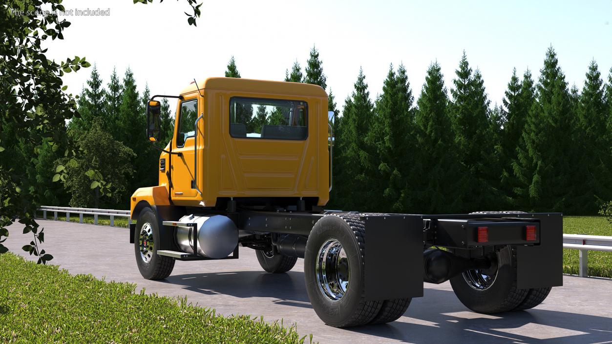 3D Medium-Duty Truck Rigged for Maya model