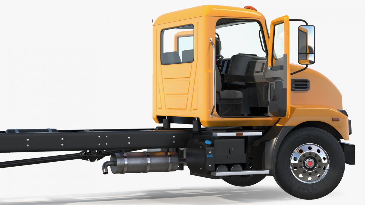 3D Medium-Duty Truck Rigged for Maya model