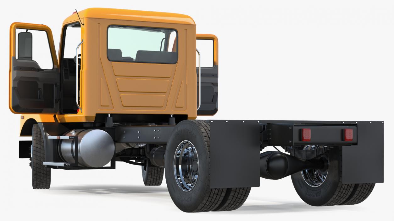 3D Medium-Duty Truck Rigged for Maya model