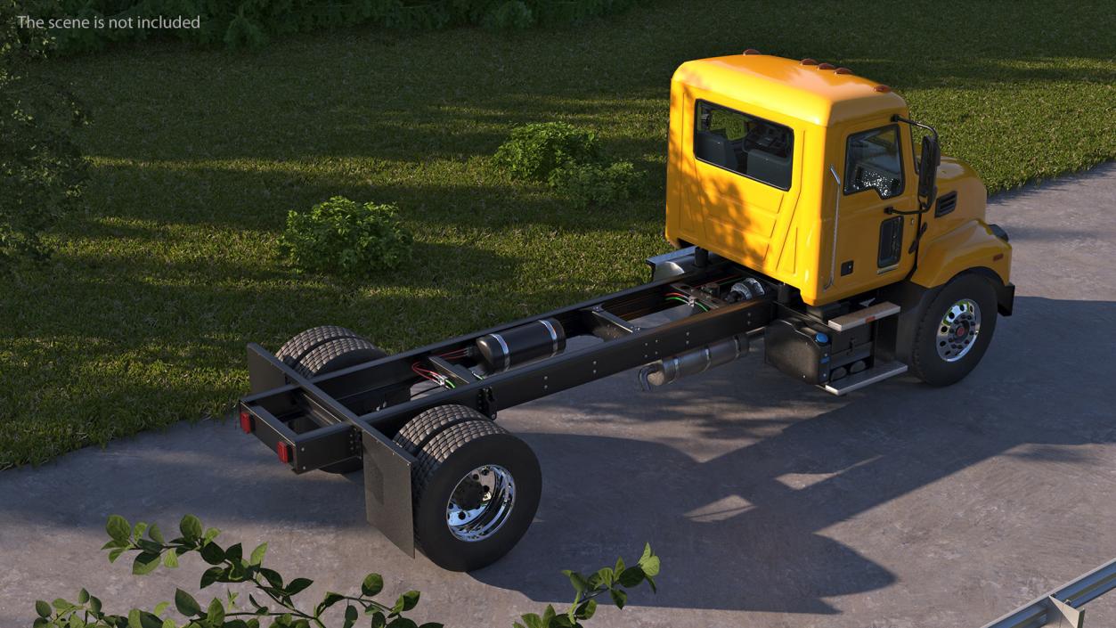 3D Medium-Duty Truck Rigged for Maya model