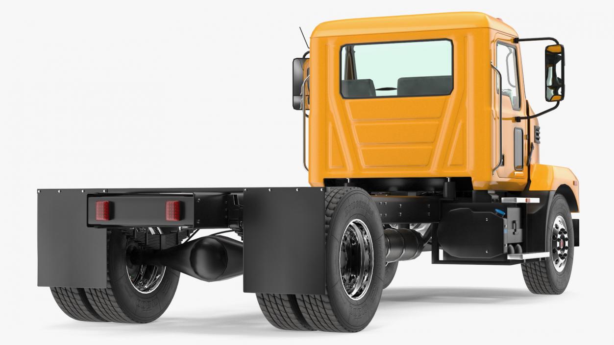 3D Medium-Duty Truck Rigged for Maya model