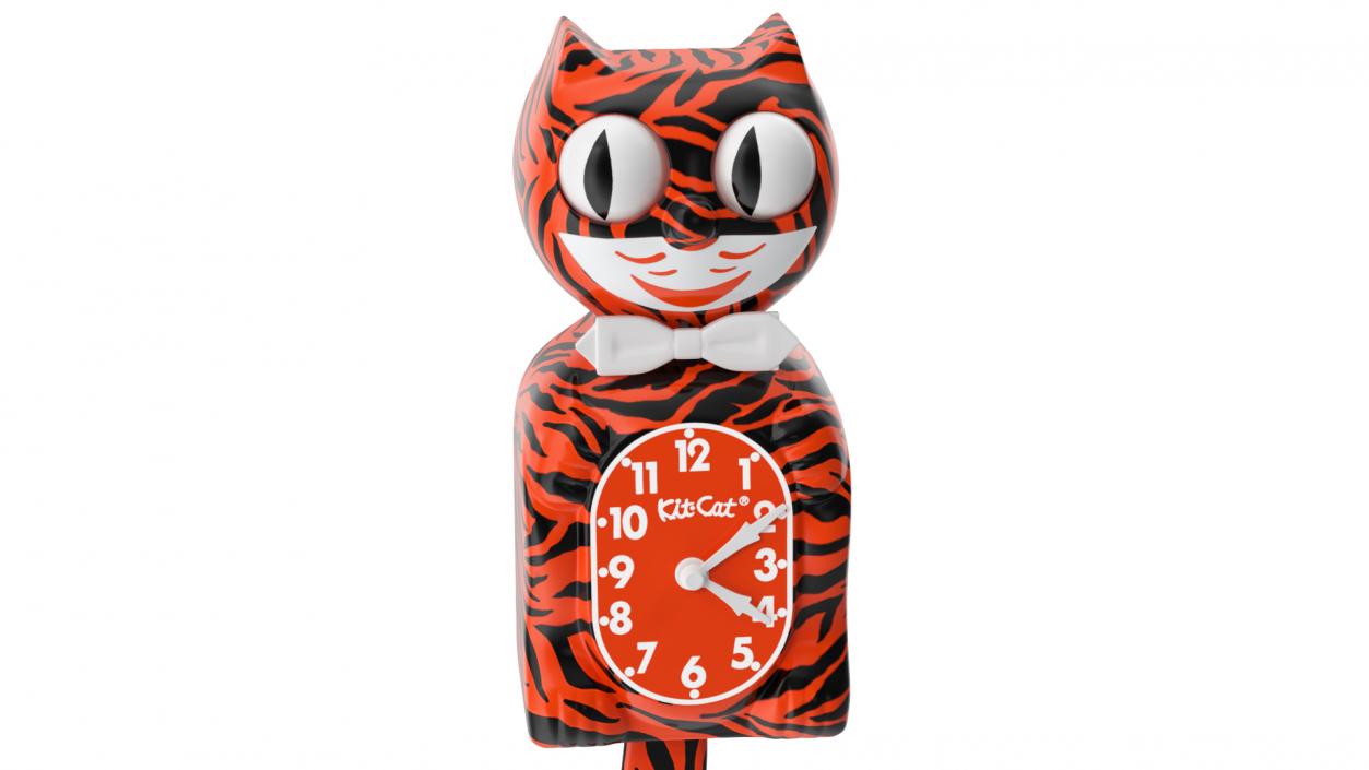 Bengal Tiger Kit Cat Clock Rigged for Maya 3D