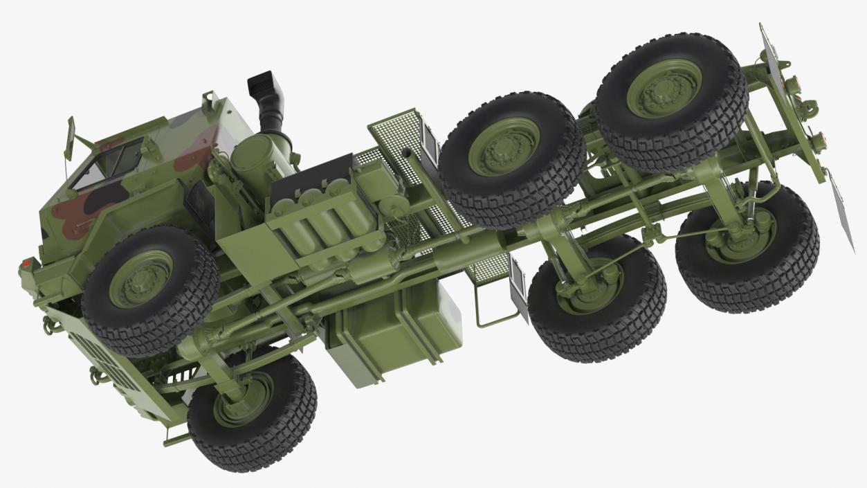 3D Oshkosh FMTV 5 Ton Tractor Camo Rigged model