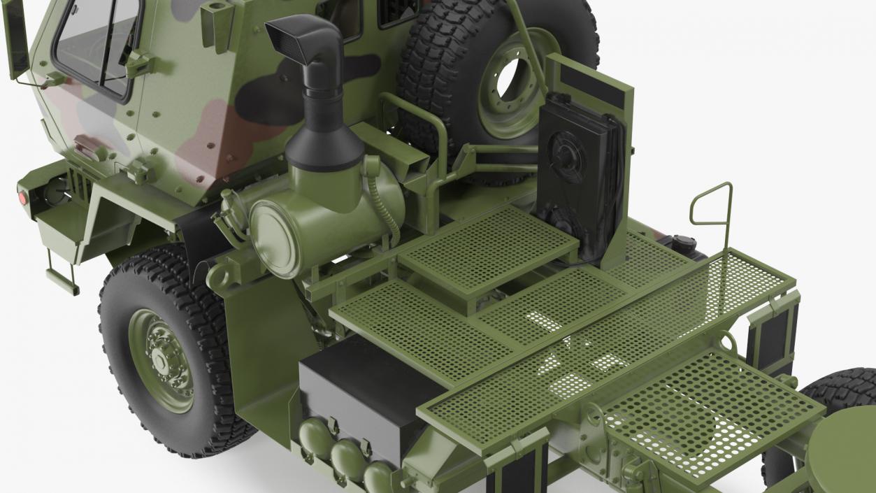 3D Oshkosh FMTV 5 Ton Tractor Camo Rigged model