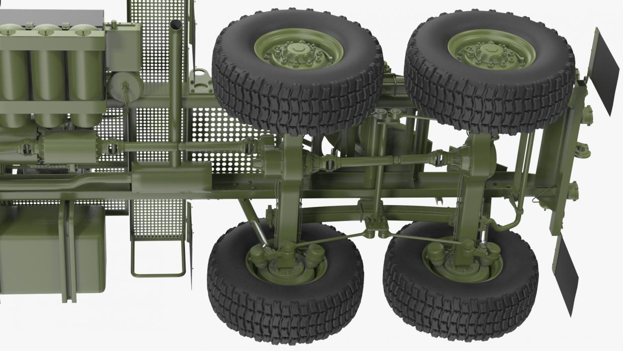 3D Oshkosh FMTV 5 Ton Tractor Camo Rigged model