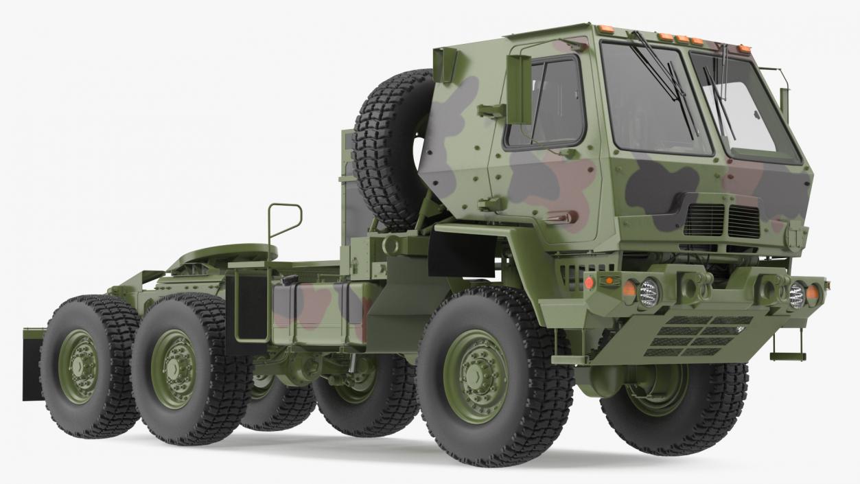 3D Oshkosh FMTV 5 Ton Tractor Camo Rigged model