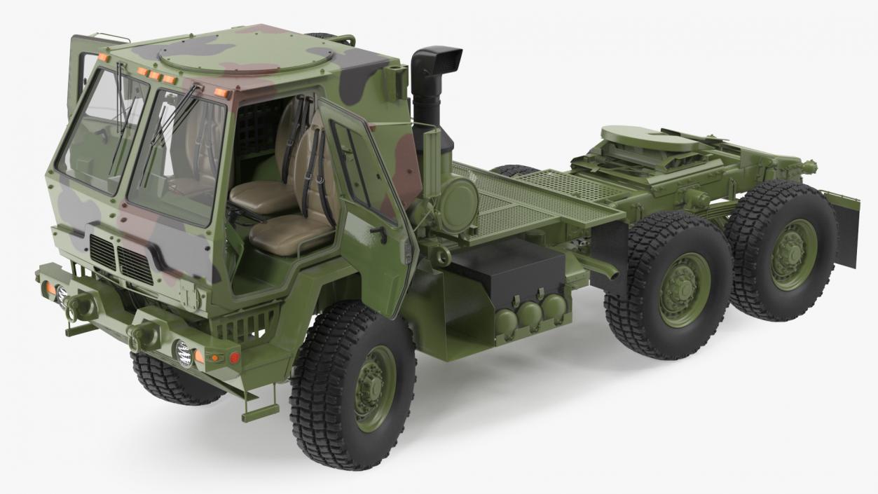 3D Oshkosh FMTV 5 Ton Tractor Camo Rigged model