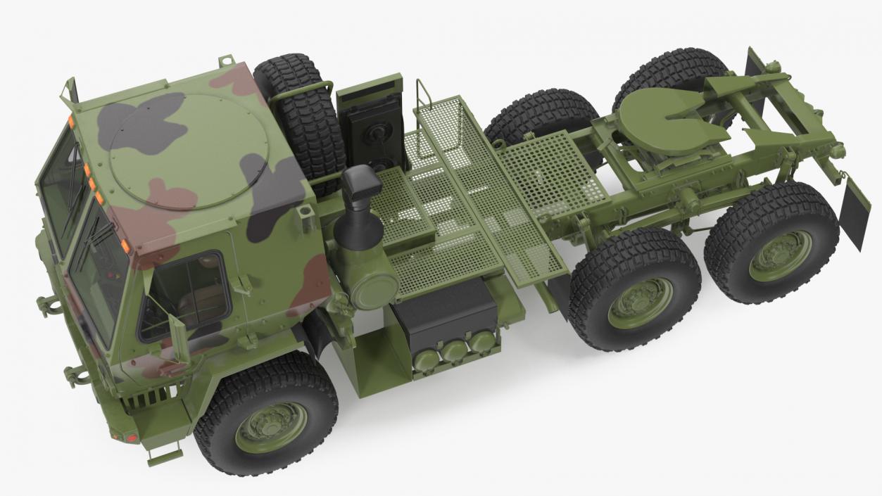 3D Oshkosh FMTV 5 Ton Tractor Camo Rigged model