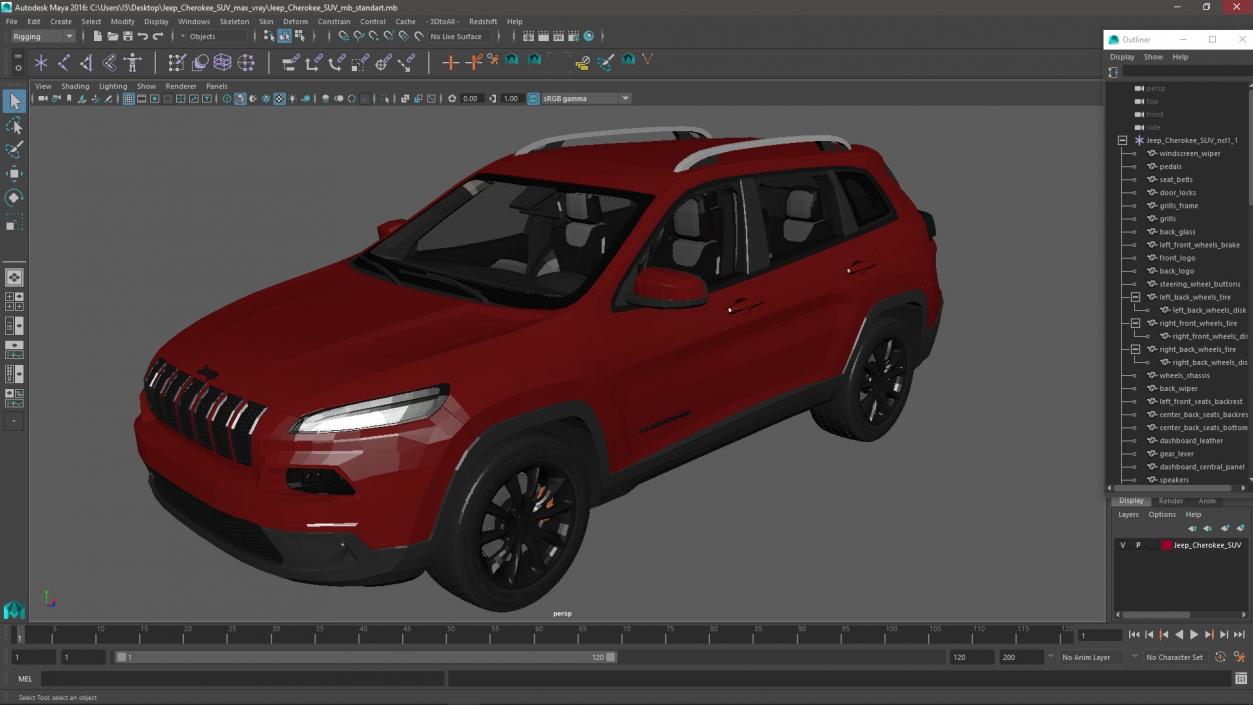 Jeep Cherokee SUV 3D