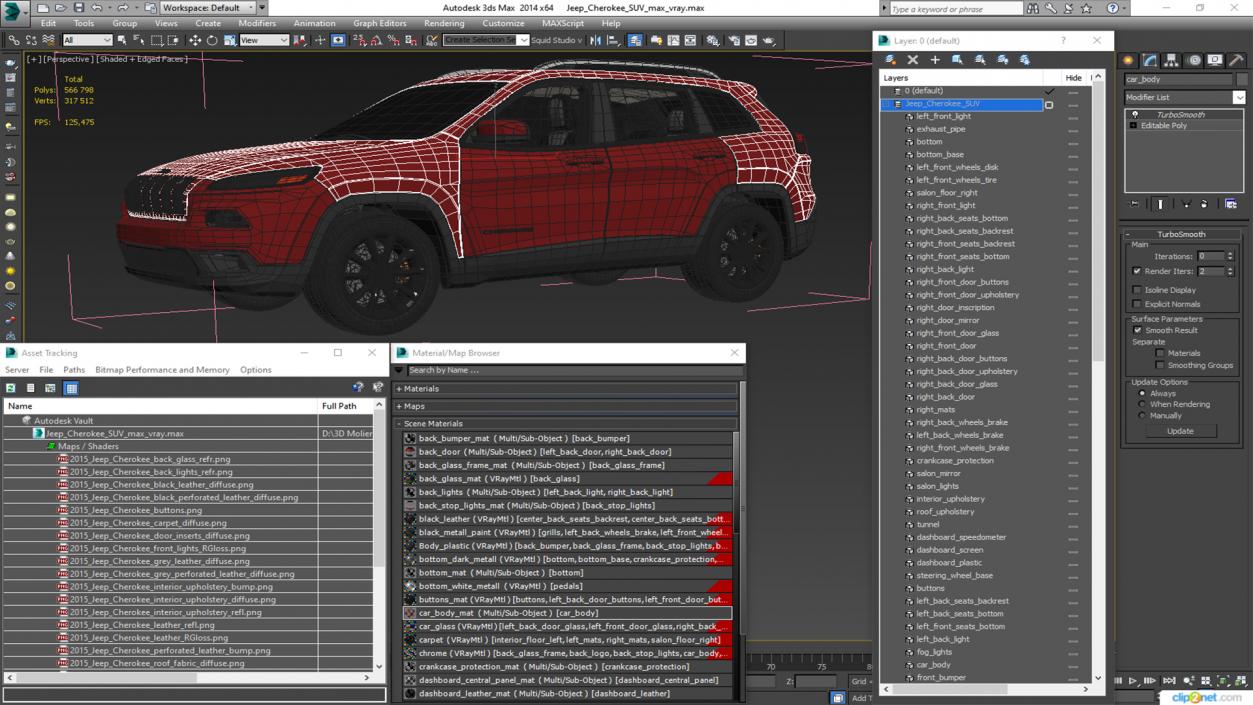 Jeep Cherokee SUV 3D