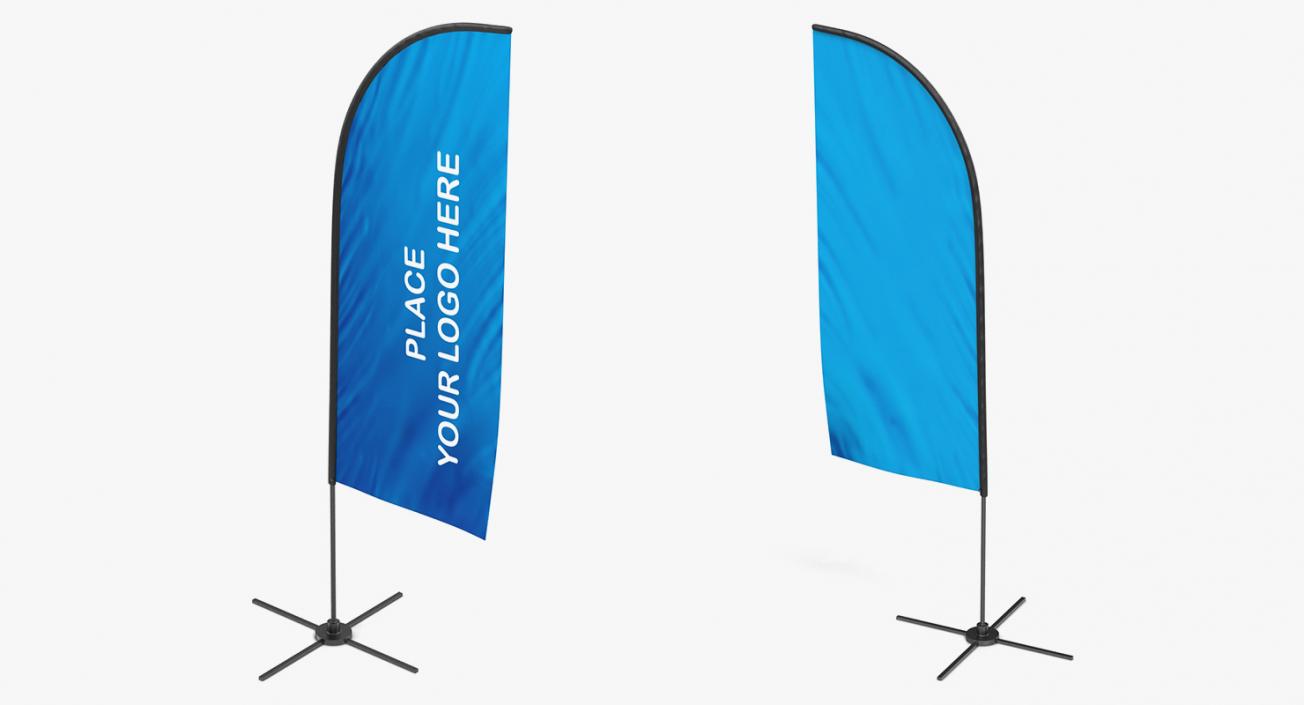 3D Electronic Kiosks and Banner Stands Collection