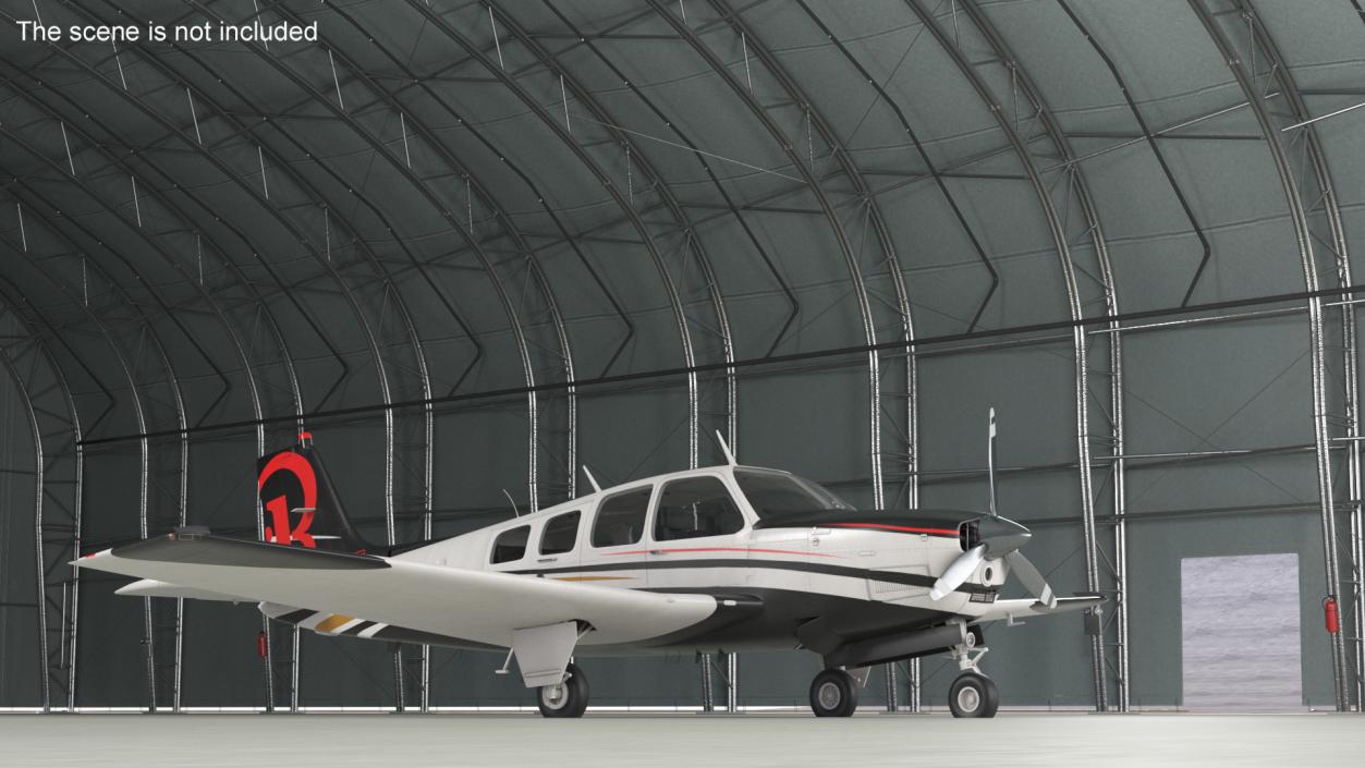 Beechcraft Bonanza Plane 3D model