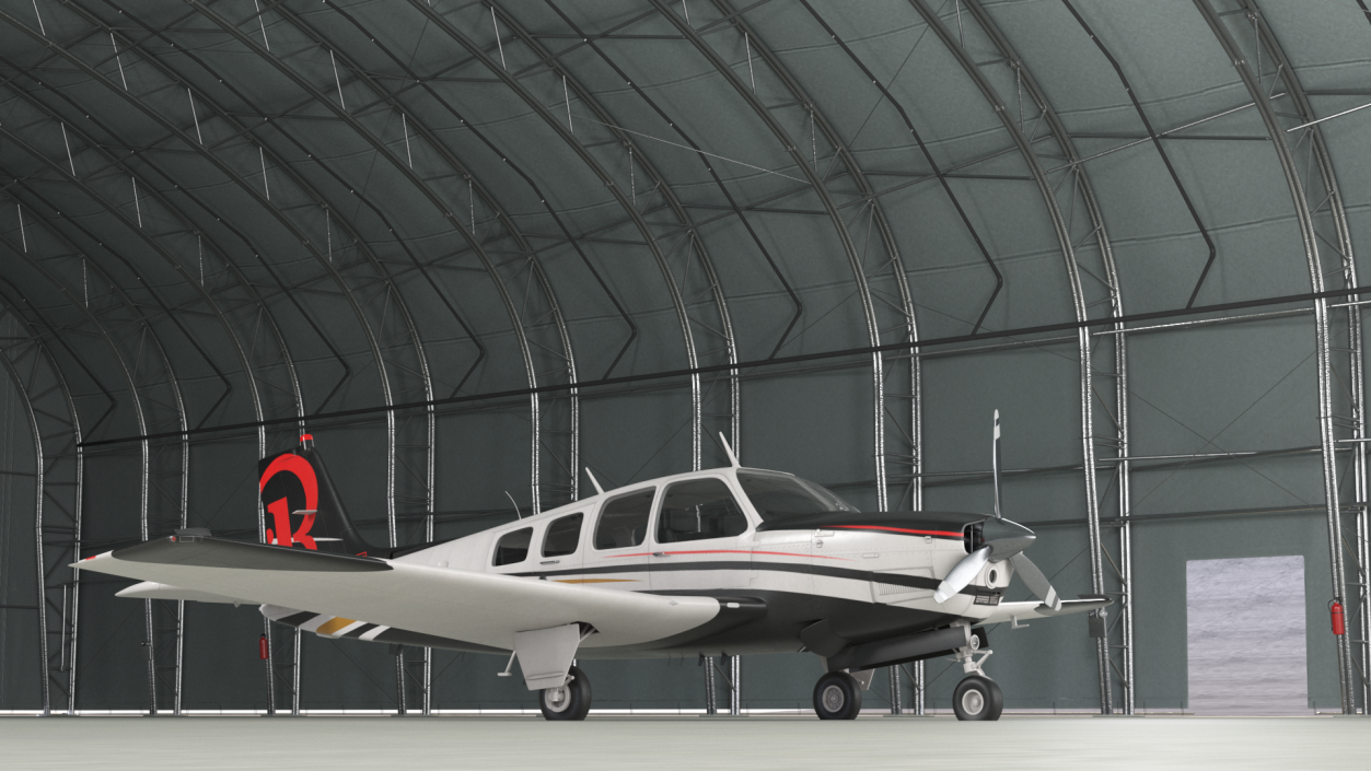 Beechcraft Bonanza Plane 3D model