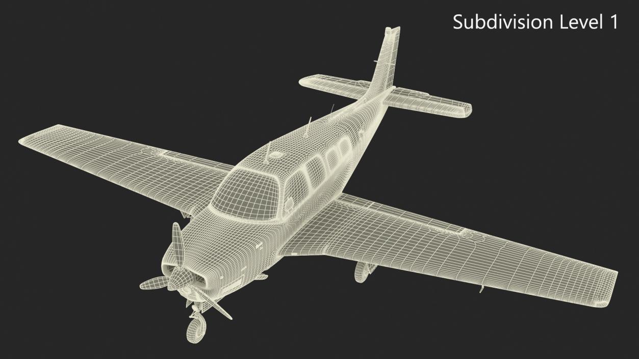 Beechcraft Bonanza Plane 3D model