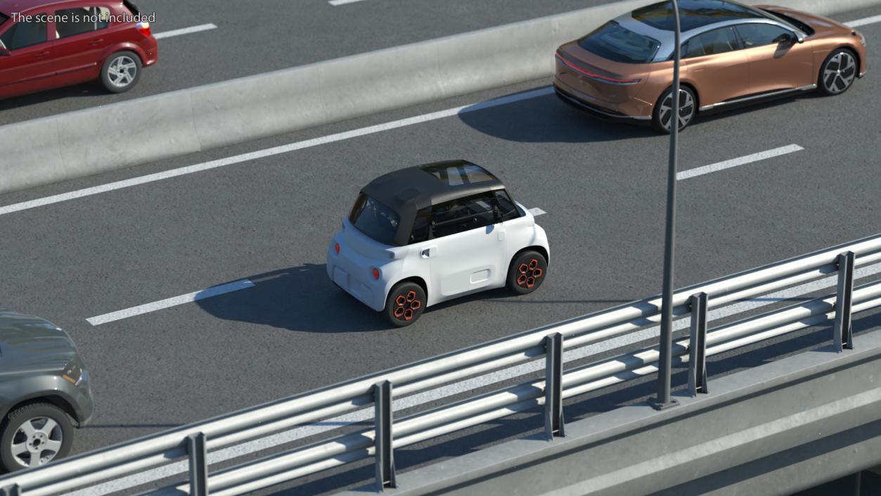 3D Urban Electric Car model