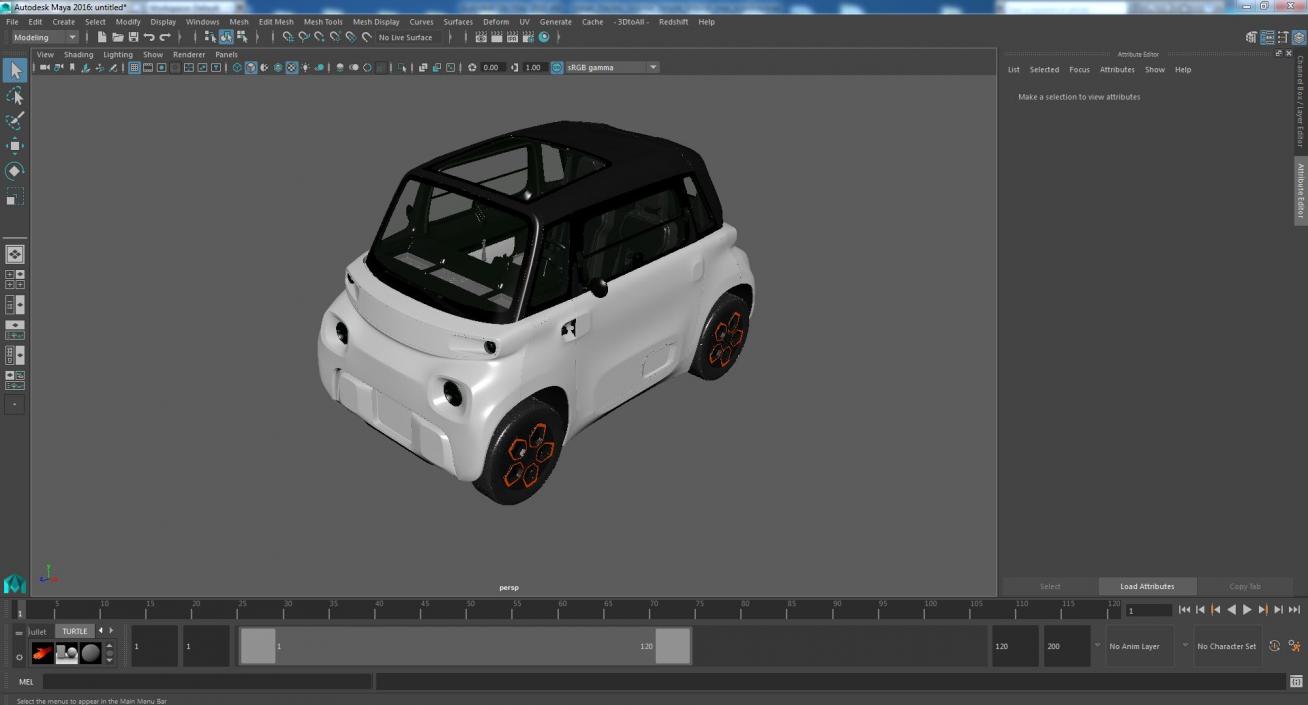 3D Urban Electric Car model