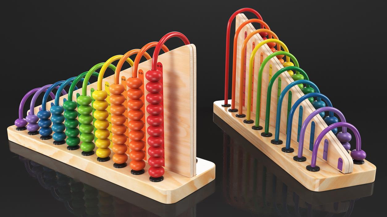 Wooden Abacus Collection 3D model