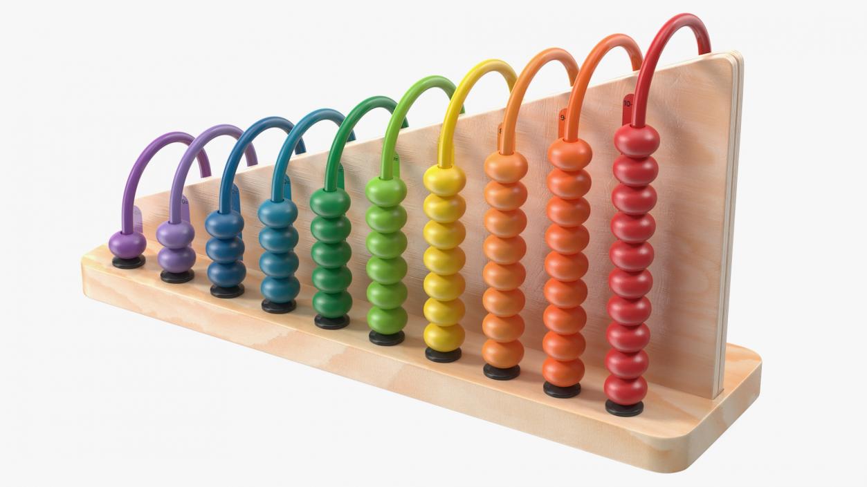 Wooden Abacus Collection 3D model