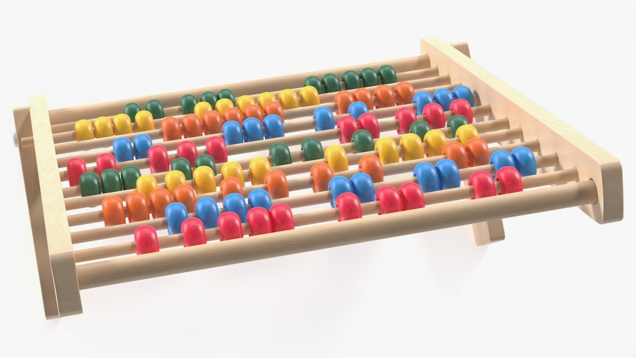 Wooden Abacus Collection 3D model