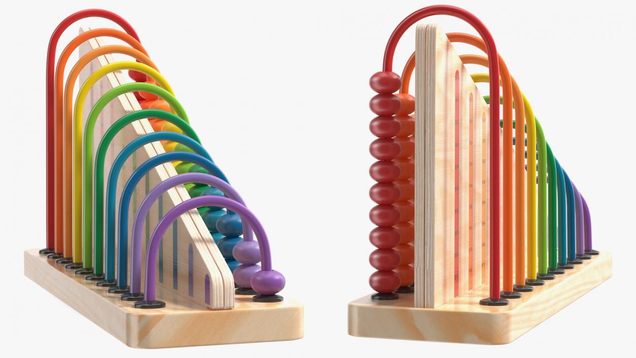 Wooden Abacus Collection 3D model