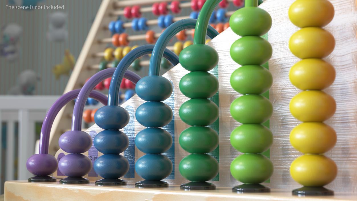 Wooden Abacus Collection 3D model