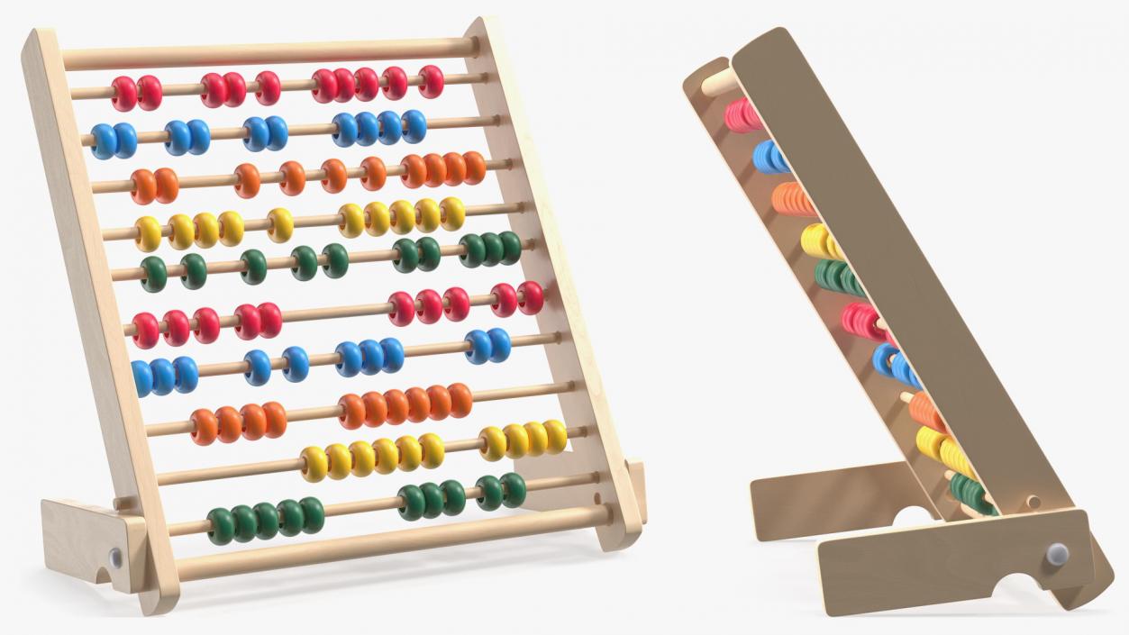 Wooden Abacus Collection 3D model