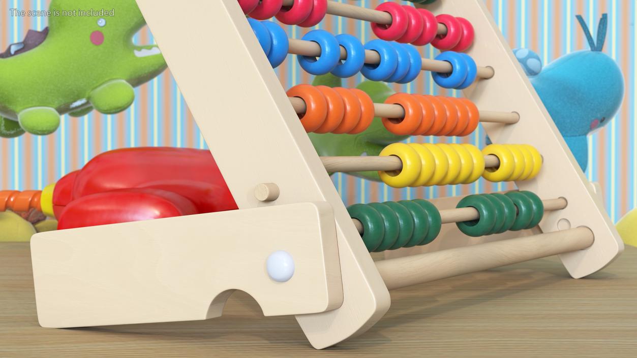 Wooden Abacus Collection 3D model