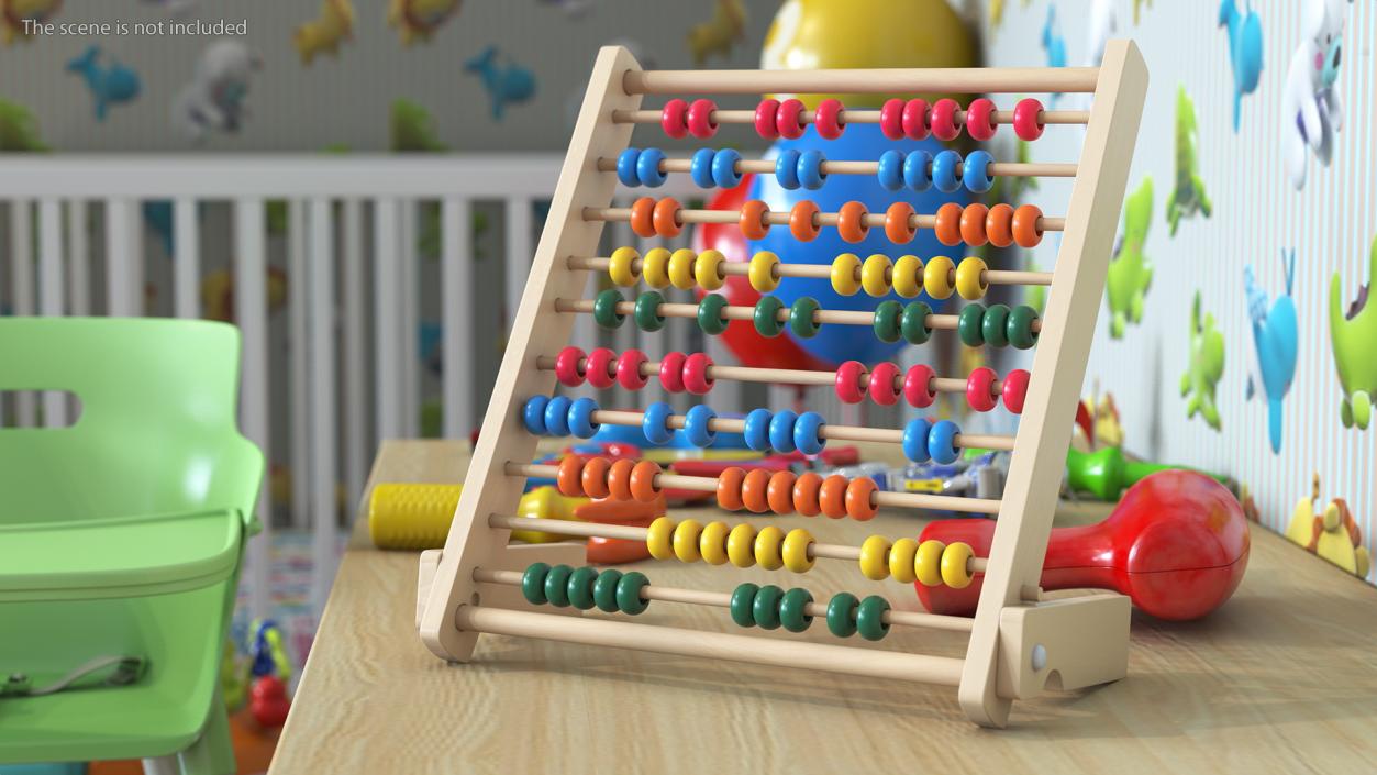 Wooden Abacus Collection 3D model