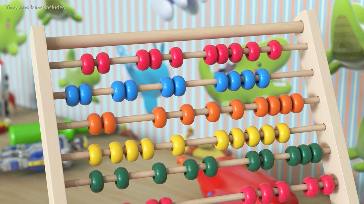 Wooden Abacus Collection 3D model