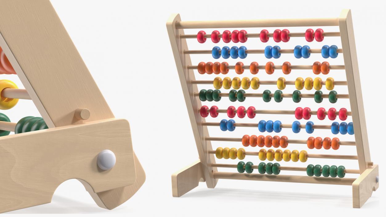 Wooden Abacus Collection 3D model