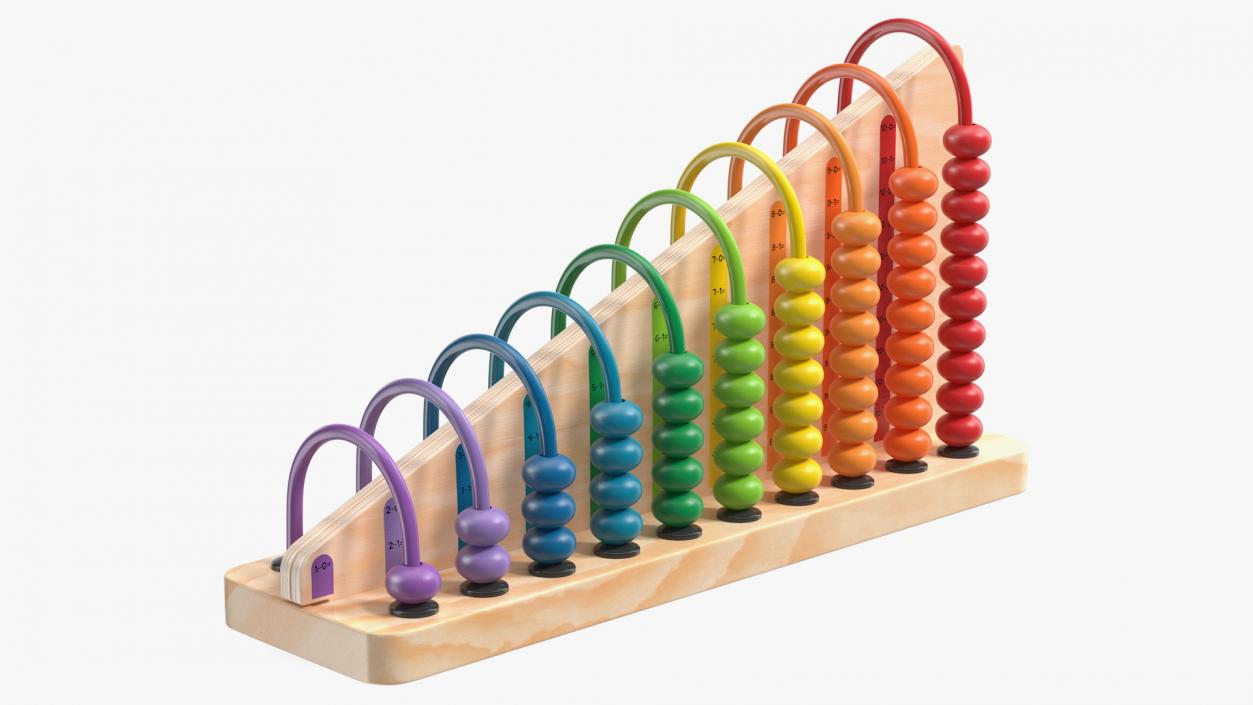 Wooden Abacus Collection 3D model