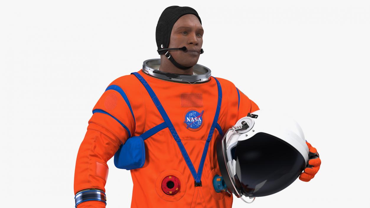 Astronaut Wearing ACES Suit 3D