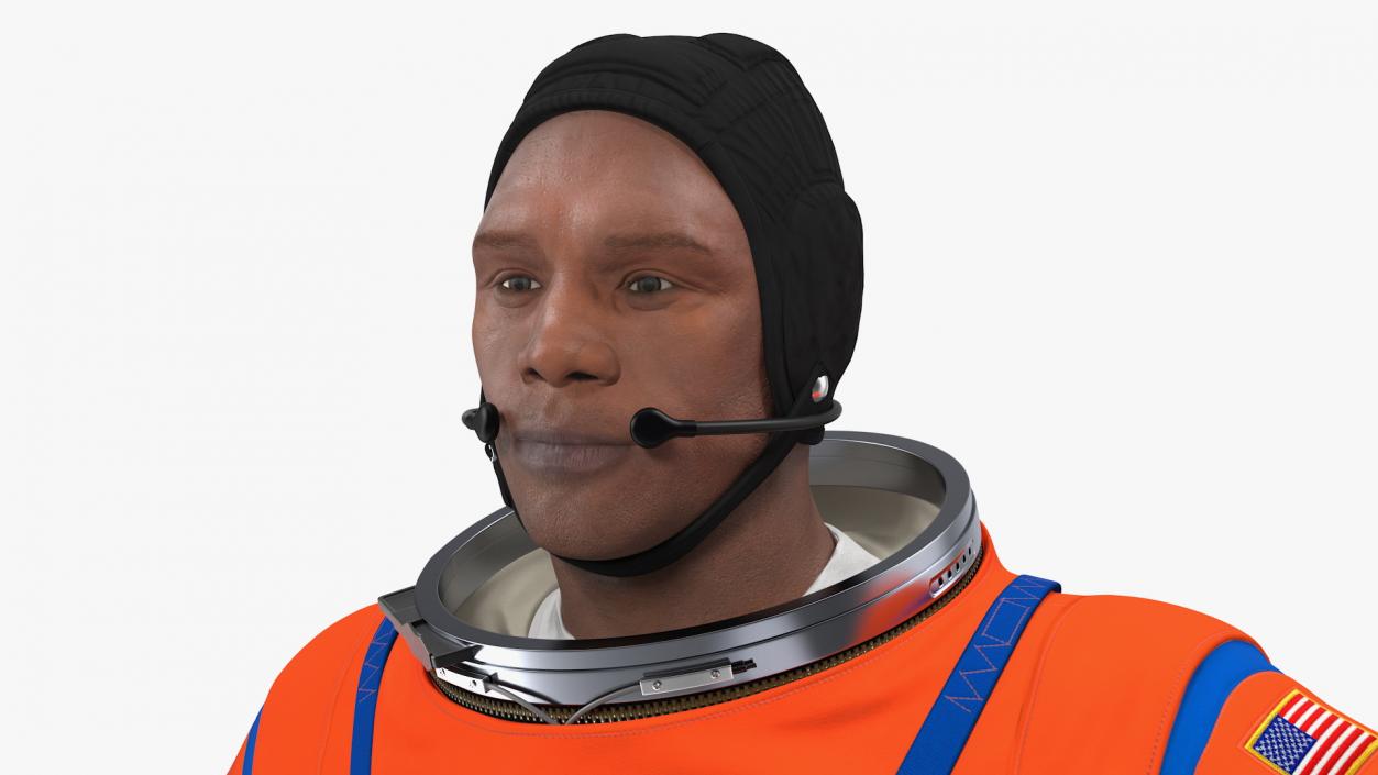 Astronaut Wearing ACES Suit 3D