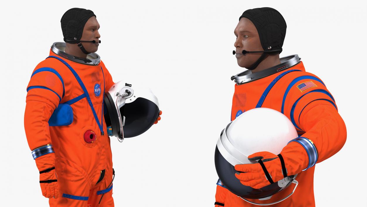 Astronaut Wearing ACES Suit 3D