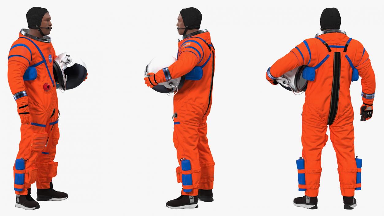 Astronaut Wearing ACES Suit 3D