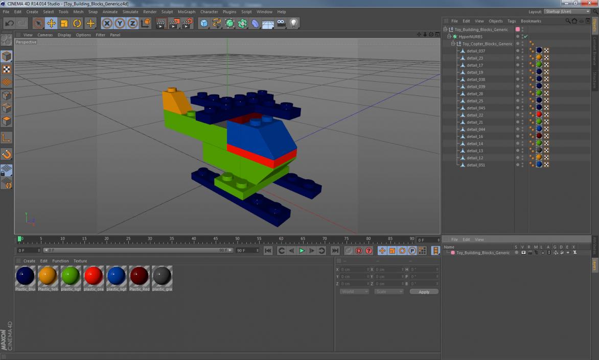 3D model Toy Copter Blocks Generic