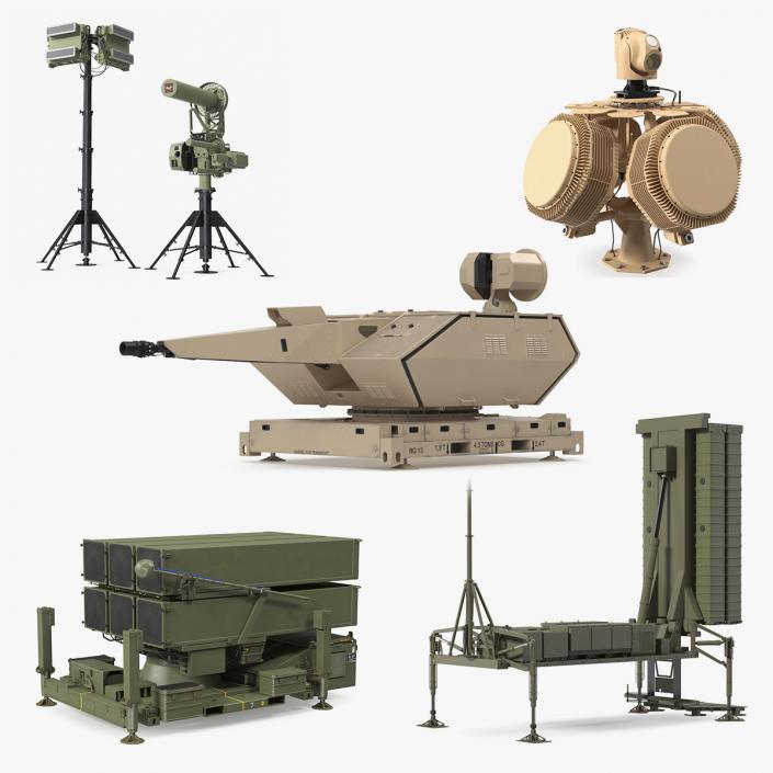 3D model Air Defense Missile Systems Collection 3