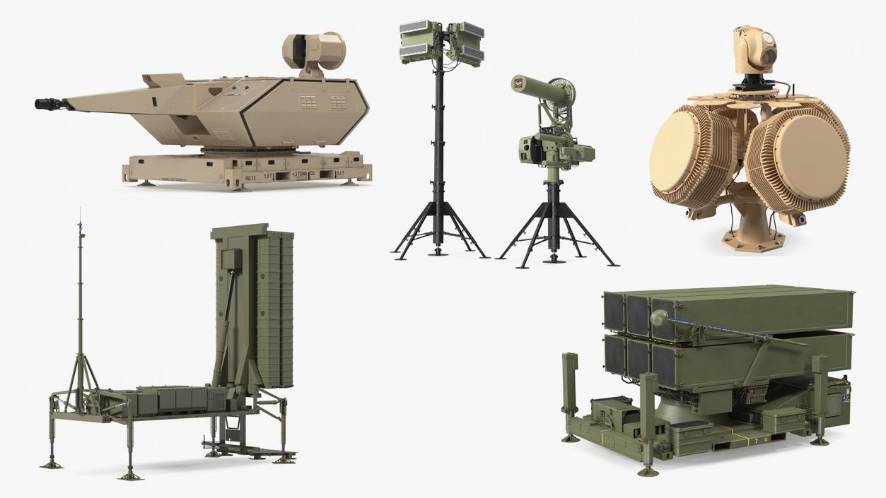 3D model Air Defense Missile Systems Collection 3