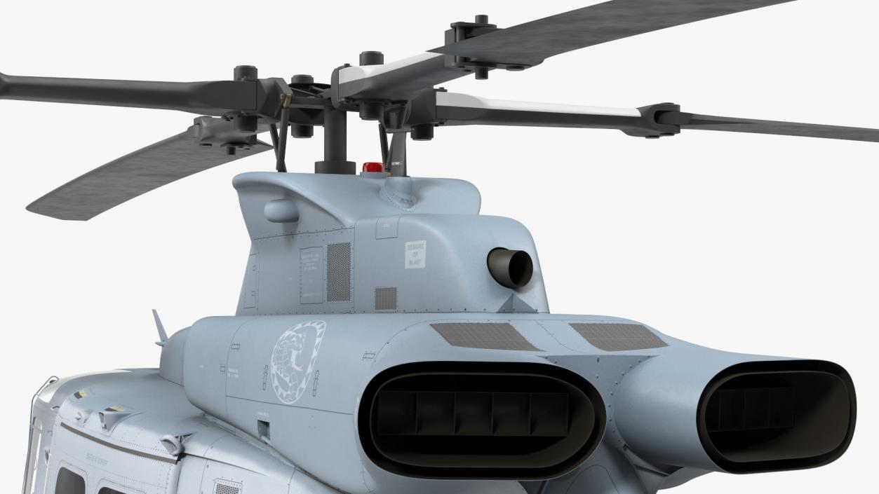 Bell UH1Y Venom Helicopter Rigged for Cinema 4D 3D