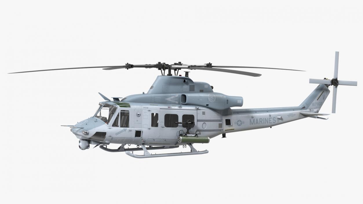 Bell UH1Y Venom Helicopter Rigged for Cinema 4D 3D