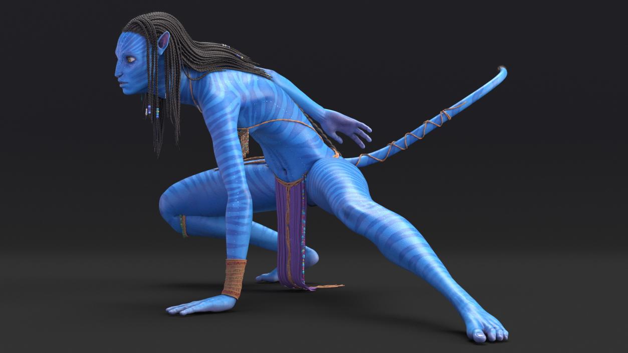 3D model Neytiri Avatar Rigged for Maya