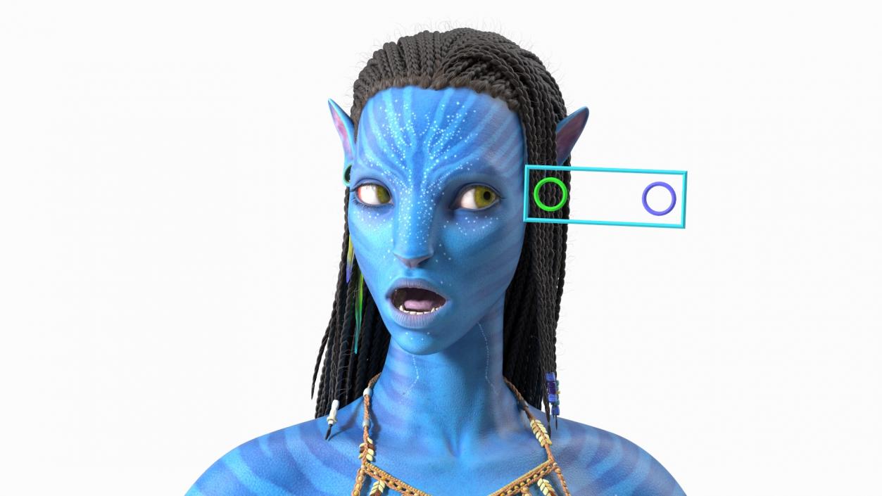 3D model Neytiri Avatar Rigged for Maya