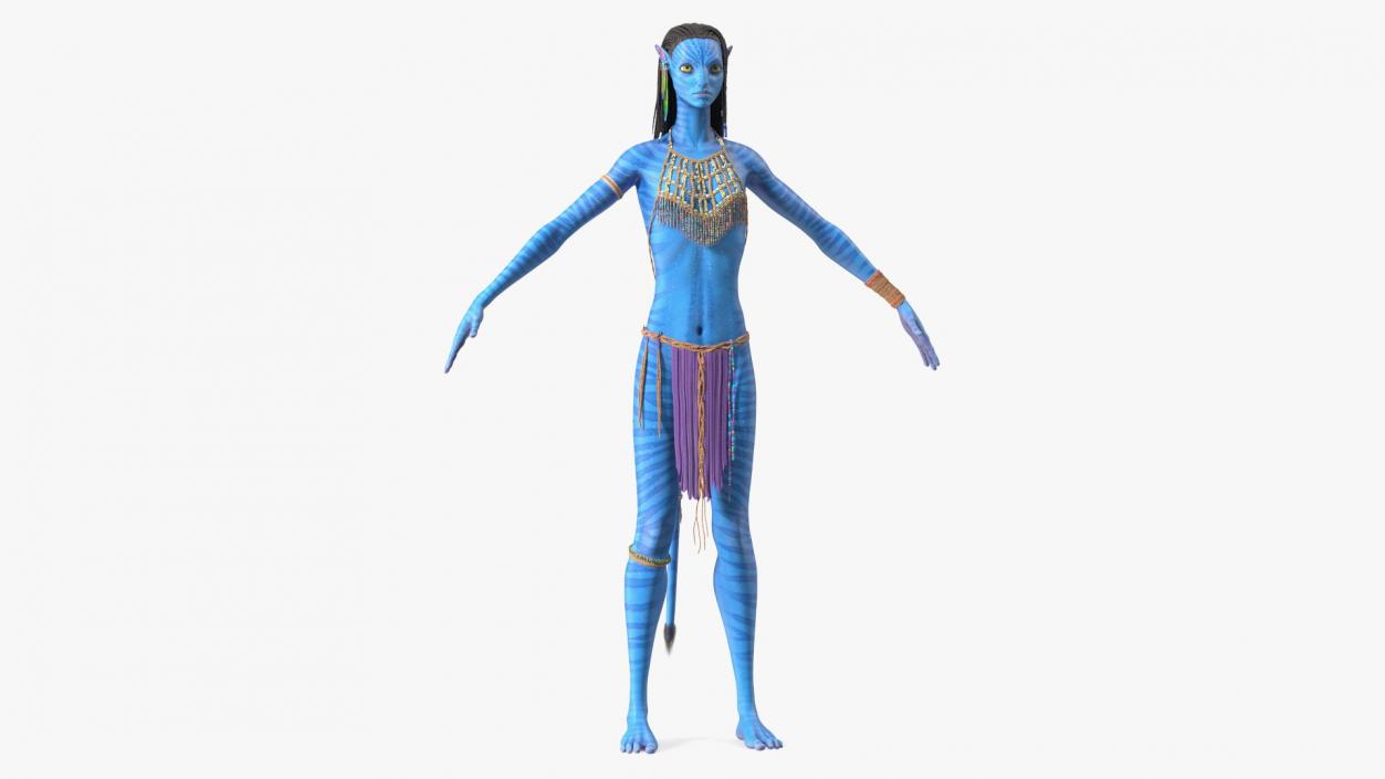 3D model Neytiri Avatar Rigged for Maya